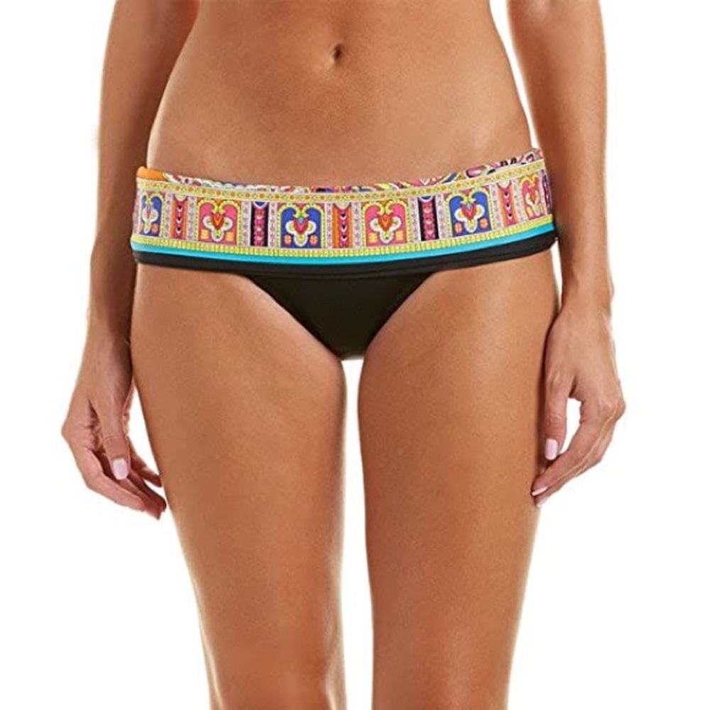 Trina Turk Bikini Bottom Banded Hipster Nepal Sash